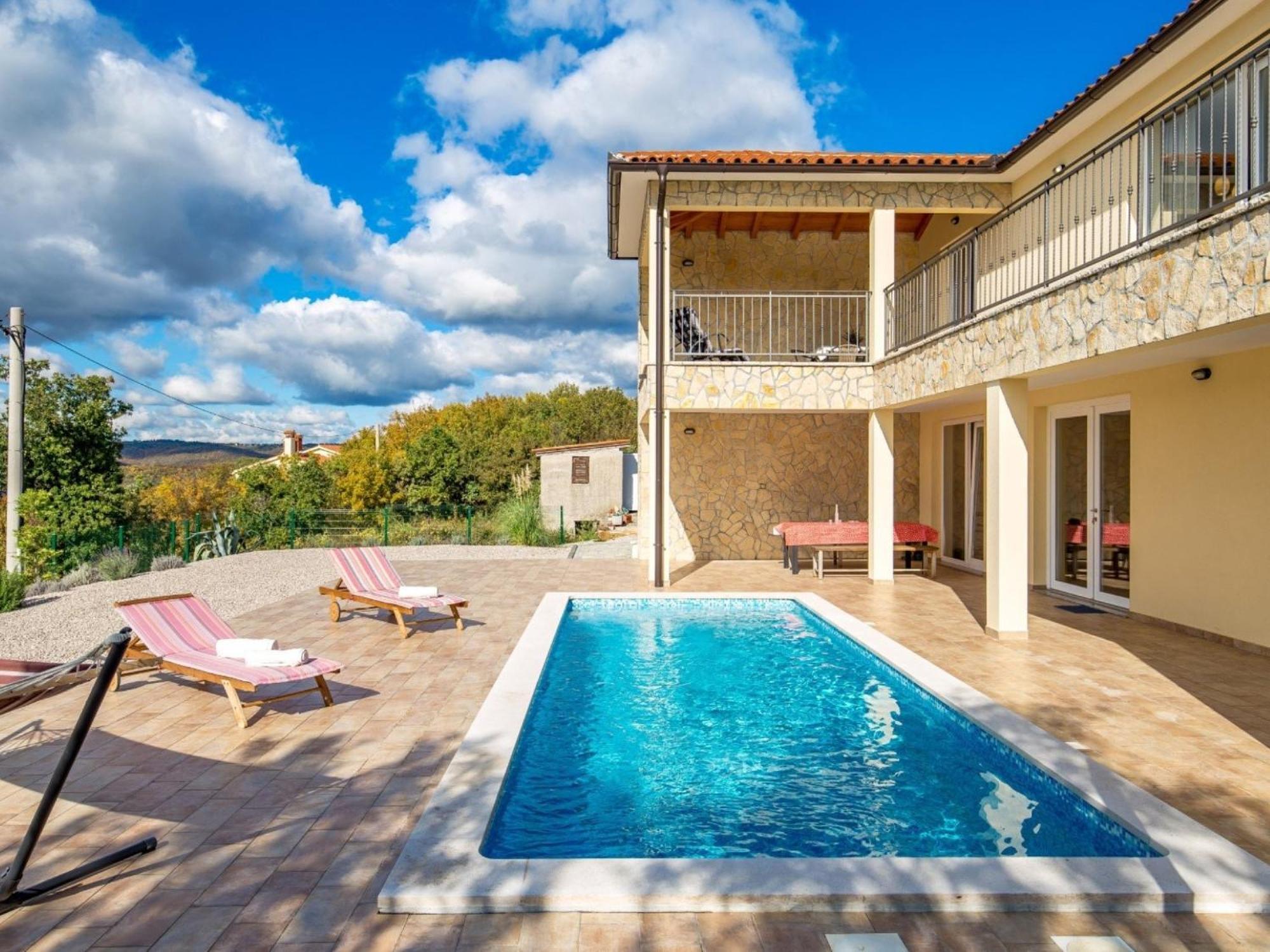 Wonderful Labin Villa With Private Pool And Sea Views Exteriör bild