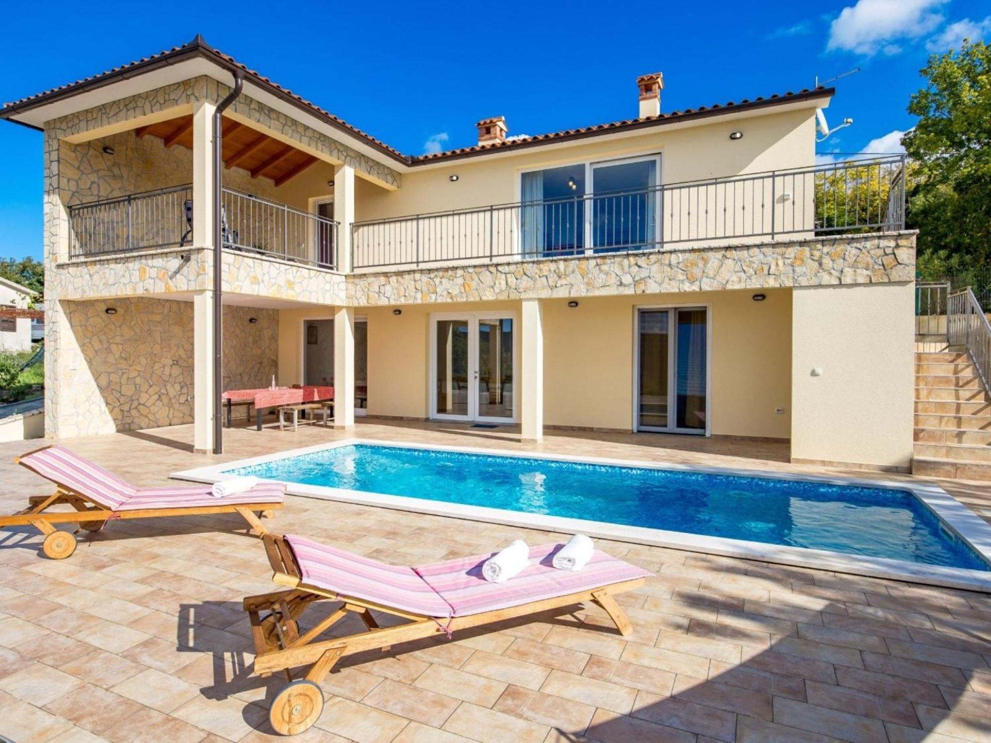 Wonderful Labin Villa With Private Pool And Sea Views Exteriör bild